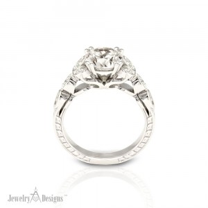 Detailed Engagement Ring