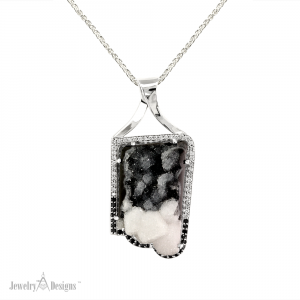 Black and White Drusy front