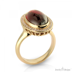 garnet ring cabochon rhodolite gold jewelry designs