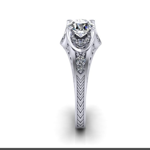 Art Deco Buttercup Engagement Ring Jewelry Designs