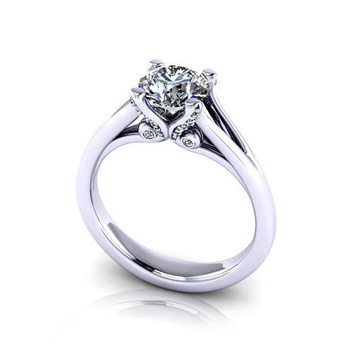 Classic Diamond Engagement Ring  Jewelry Designs