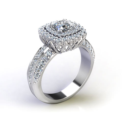 Cushion Cut Diamond Engagement Rings