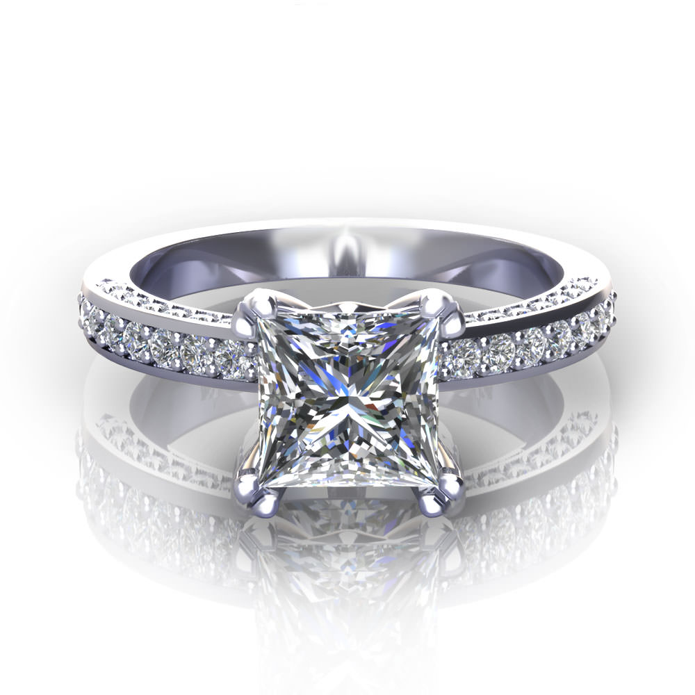 Princess Cut Engagement Rings Jewelry Designs