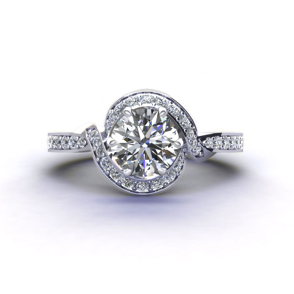 Round Engagement Rings Jewelry Designs