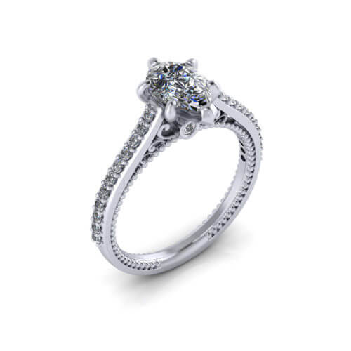 Pear-Cut Engagement Ring