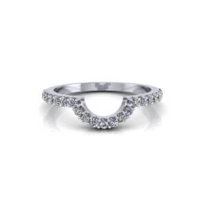 Half-Moon Fitted Diamond Ring