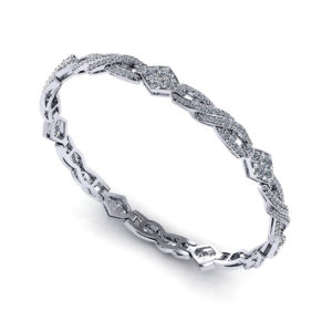 Pave Link Diamond Bracelet