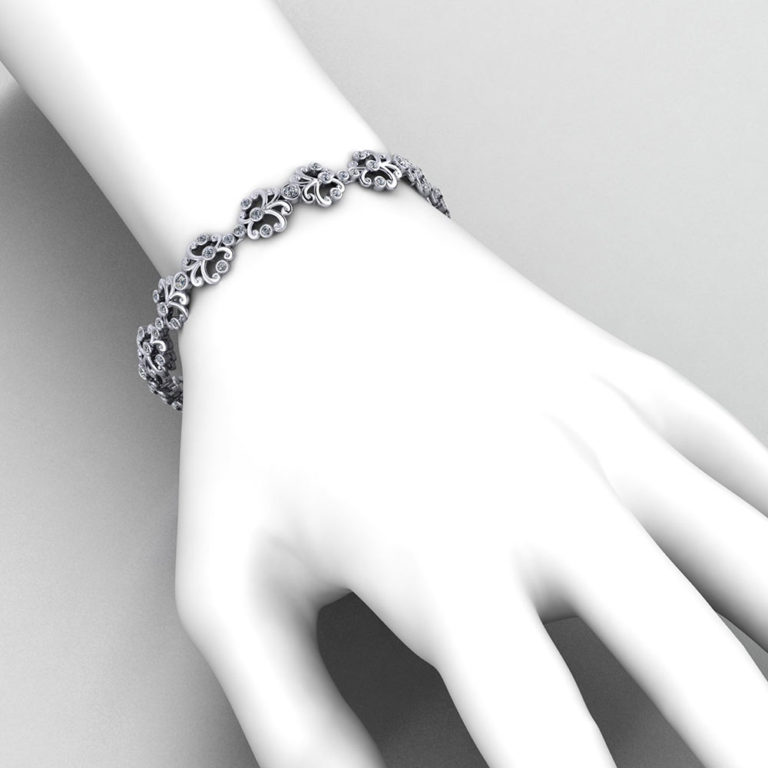 Diamond Spray Bracelet Jewelry Designs