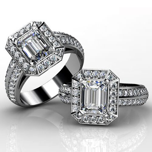 Emerald Cut Diamond Engagement Rings - Jewelry Designs