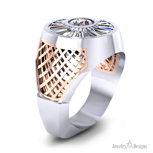 C144269-1 Man’s Diamond Baguette Ring