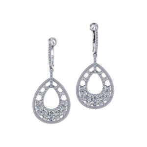 Teardrop Diamond Earrings