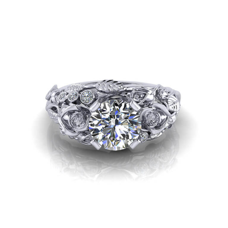 Rose Diamond Engagement Ring Jewelry Designs