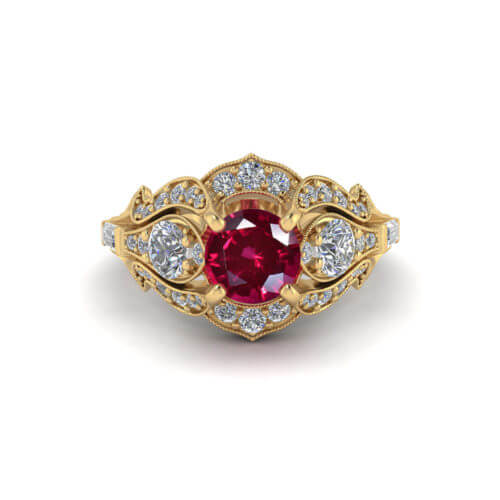 Art Deco Ruby Ring