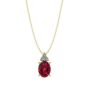 Oval Ruby Pendant