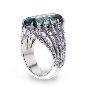 blue tourmaline ring dainty blue tourmaline ring bronze tourmaline ring tourmaline ring silver Raw large blue tourmaline crystal ring