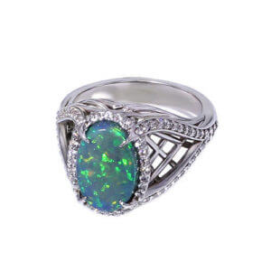 Opal Weave Ring