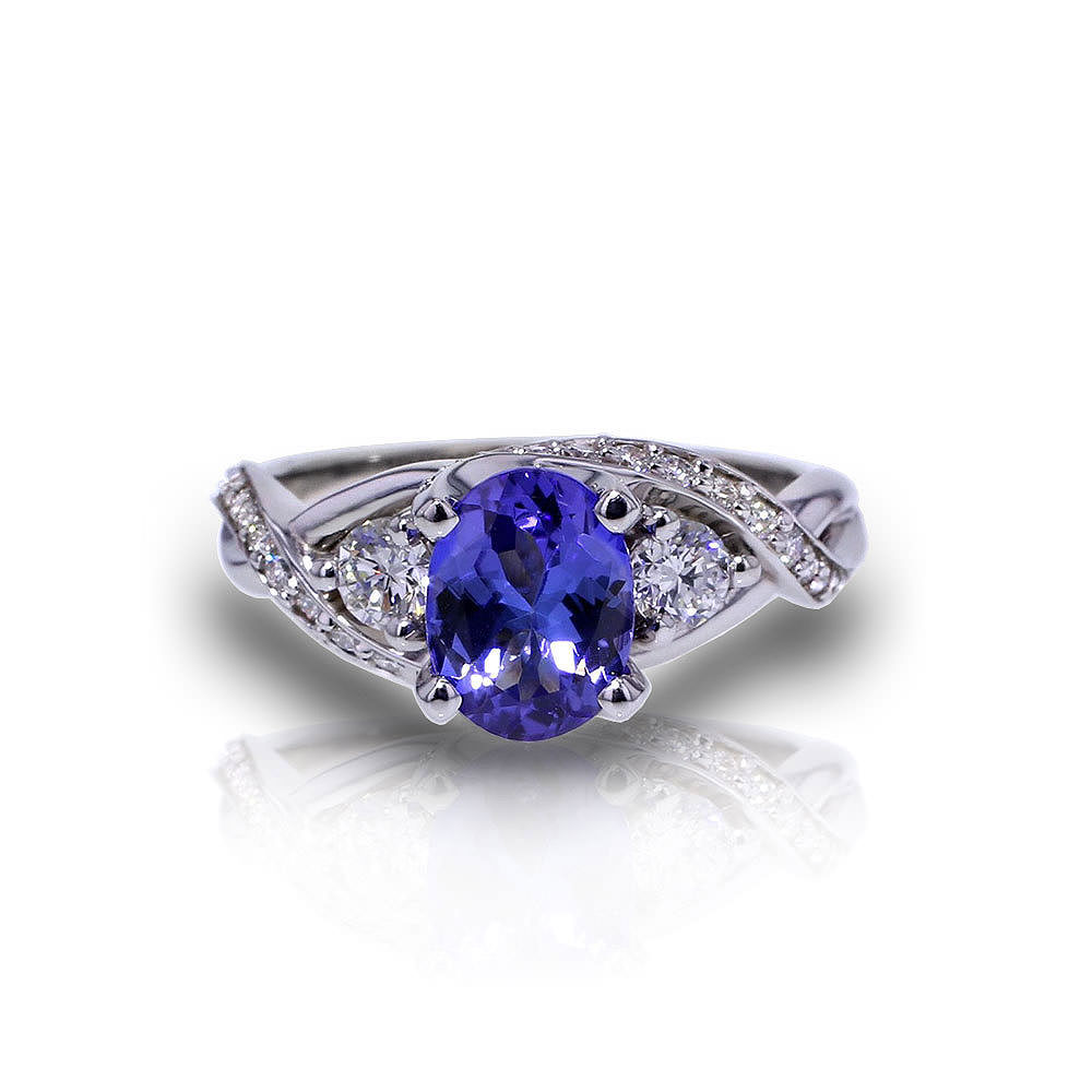 Tanzanite Engagement Ring