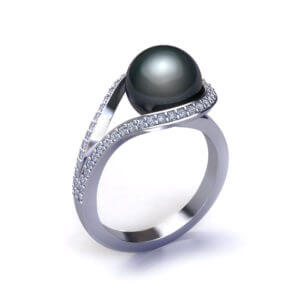 Tahitian Black Pearl Ring