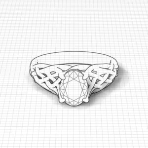 Artistic Peridot Woven Ring