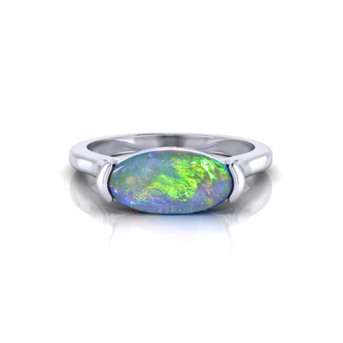 Horizontal Opal Ring