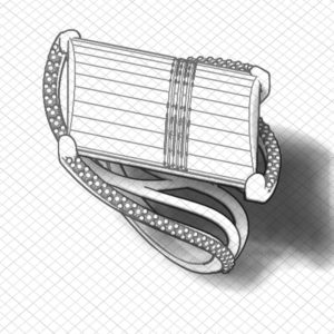 Horizontal Citrine Fashion Ring