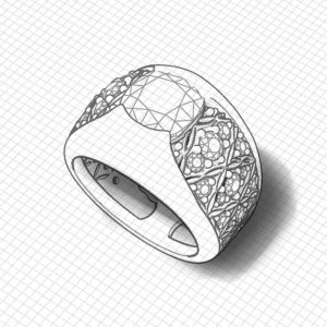 Rhodolite Garnet Dome Ring