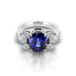 sapphire-diamond-cluster-ring