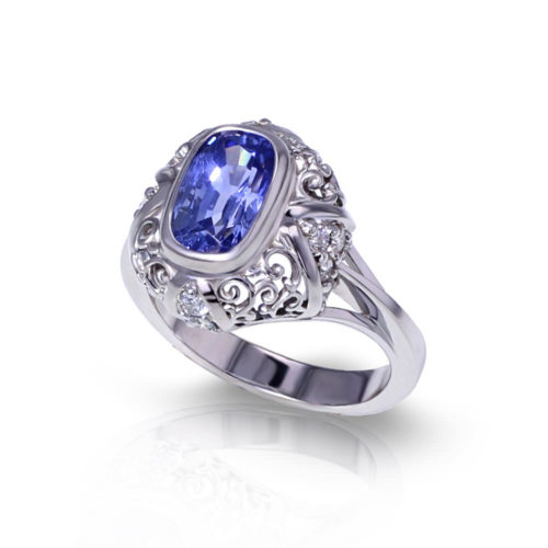 Light Blue Sapphire Ring - Jewelry Designs