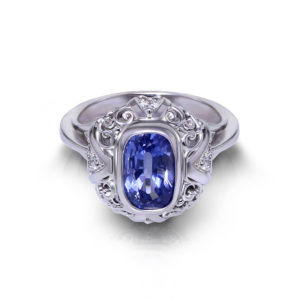 Light Blue Sapphire Ring
