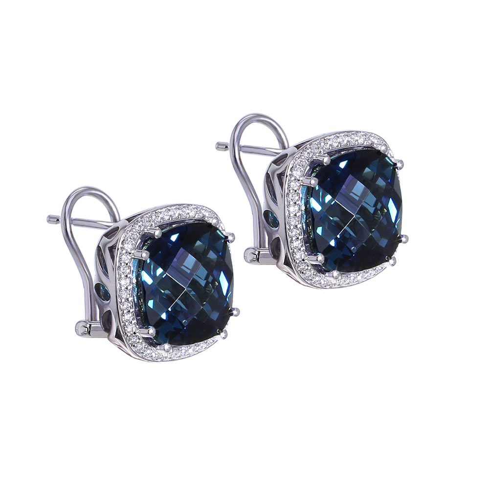 London Blue Topaz Earrings - Jewelry Designs