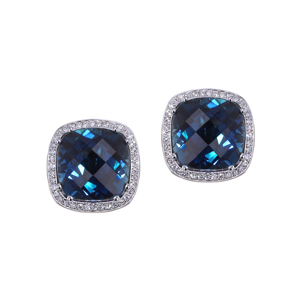 London Blue Topaz Earrings - Jewelry Designs