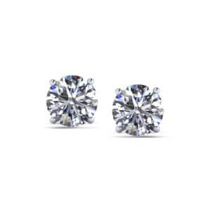 1 1/2 Carat Diamond Stud Earrings