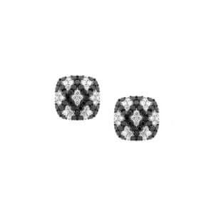 ED421-1-Black Diamond Pave Earrings