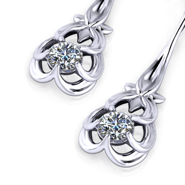 diamond dangling earrings designs