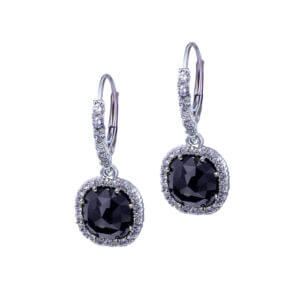 Dangle Black Diamond Earrings