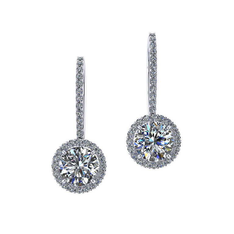 2 Carat Diamond Stud Earrings - Jewelry Designs