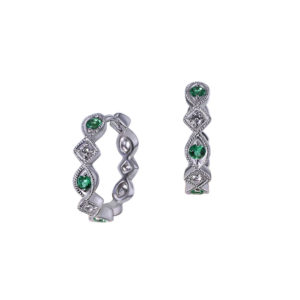 Diamond Emerald Huggies