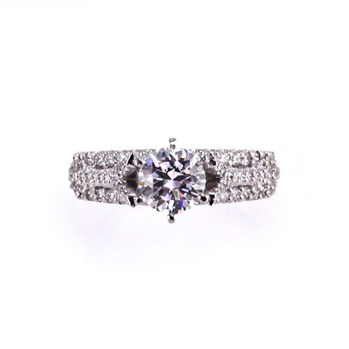 Pave Engagement Rings