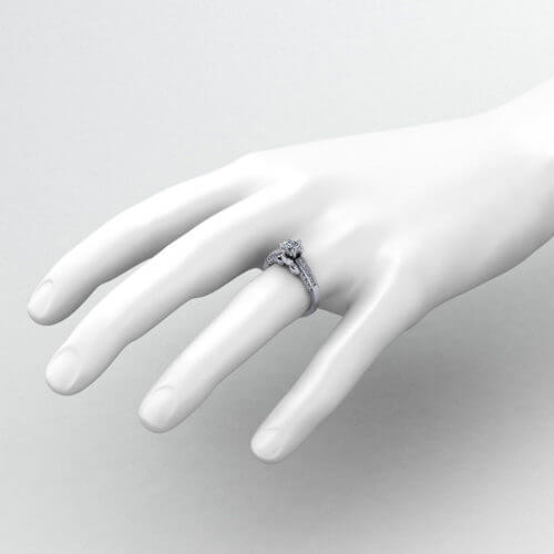 Claddagh Diamond Engagement Ring