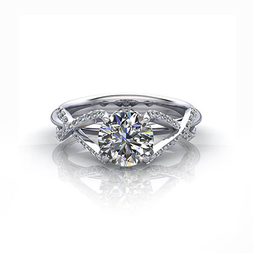 Crossover Engagement Ring - Jewelry Designs