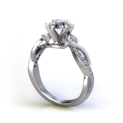Curl Engagement Ring