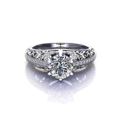 Filigree Engagement  Ring  Jewelry Designs