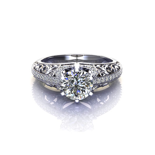 Filigree Engagement Ring - Jewelry Designs