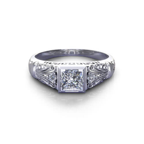 Vintage Princess Engagement Ring