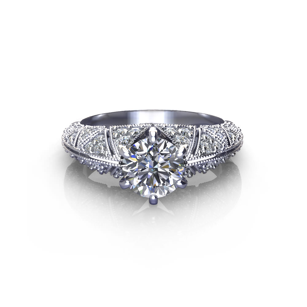 Pave Engagement Rings - Jewelry Designs