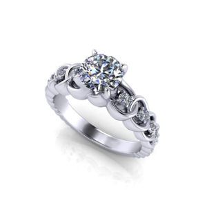 Diamond Link Engagement Ring