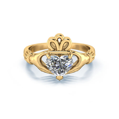 Claddagh Engagement Ring