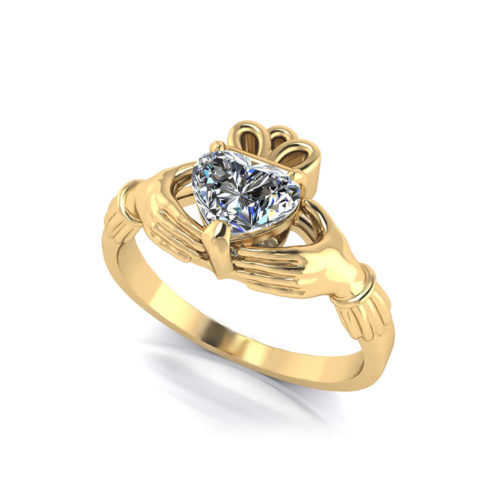 Claddagh Engagement Ring