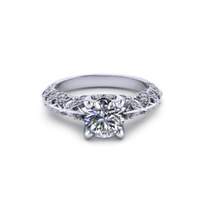 Artistic Diamond Engagement Ring