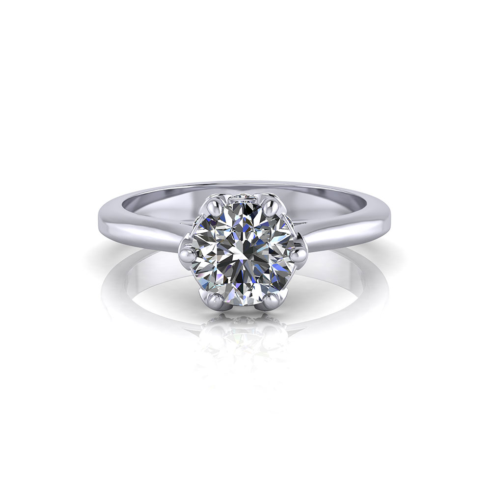 Diamond Link Engagement Ring - Jewelry Designs
